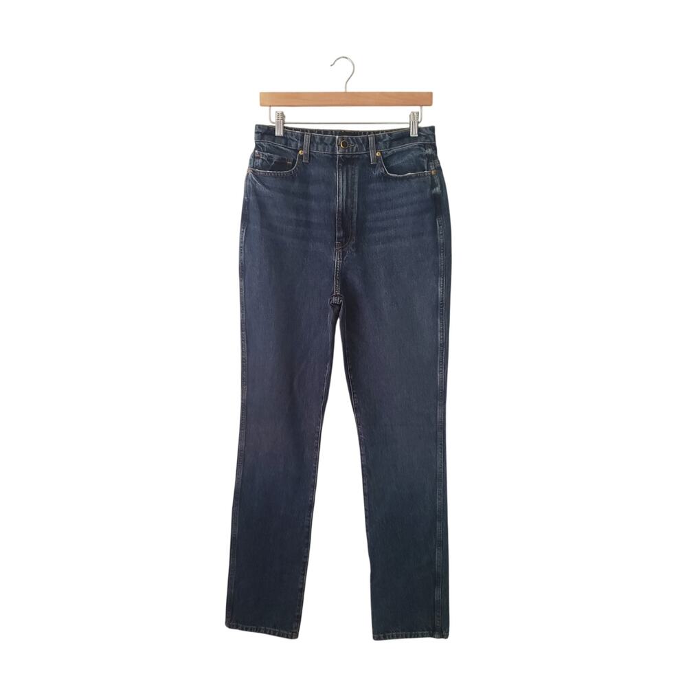 Khaite Daria Slim Straight Leg Jeans Dark Wash Size 30 (US 10)